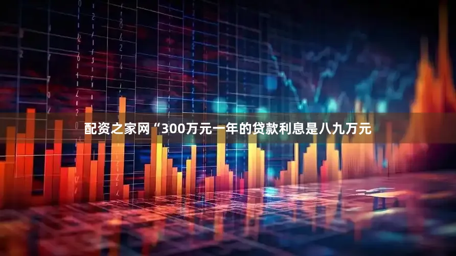 配资之家网“300万元一年的贷款利息是八九万元